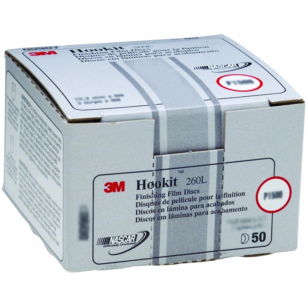 3M 00907 Hookit Finishing Film Disc, 3 inch, P1500