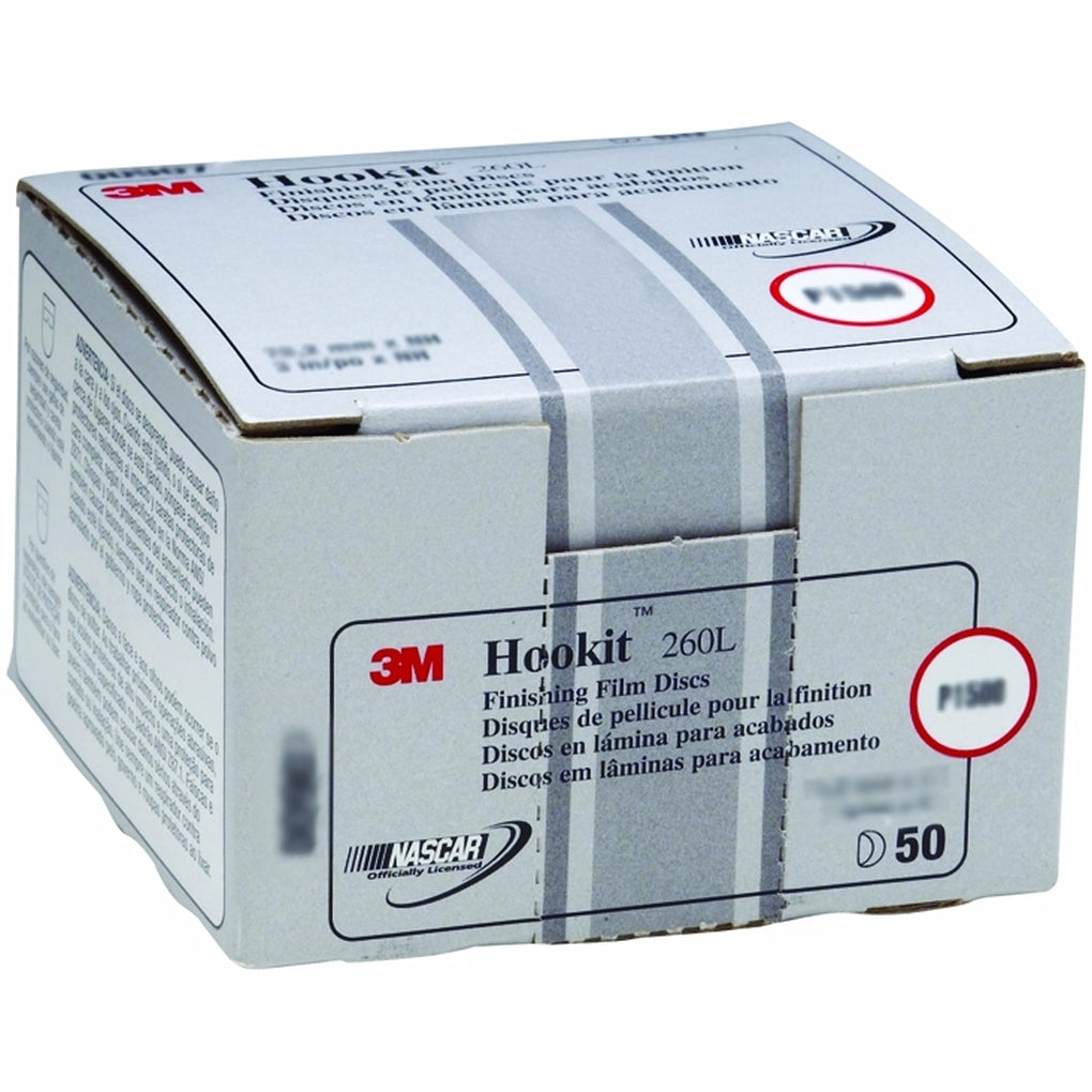 3M 00909 Hookit Finishing Film Disc, 3 inch, P1000