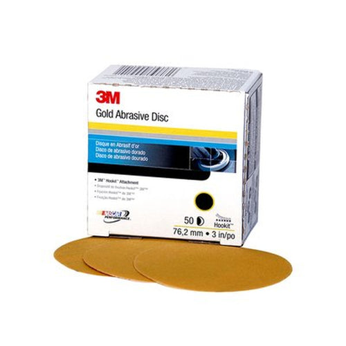 3M 00920 Hookit Gold Disc, 3 inch, P100 grit