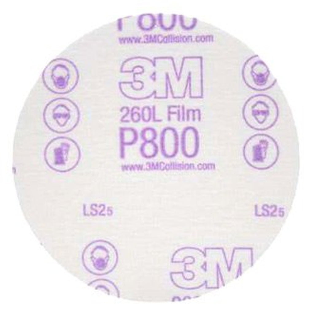 3M 00954 Hookit Finishing Film Disc, 5 inch, P800