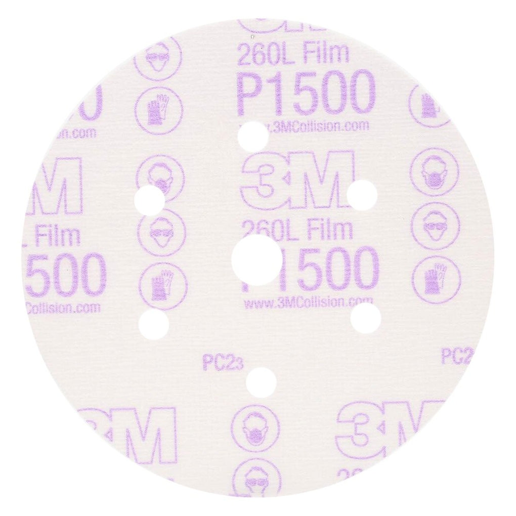 3M 01050 Hookit Finishing Film Disc Dust Free, 6 inch, P1500