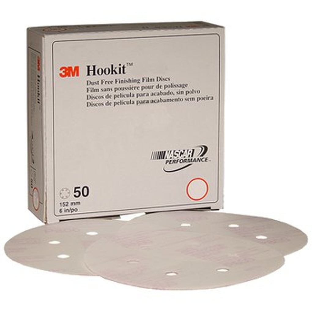 3M 01055 Hookit Finishing Film Disc Dust Free, 5 inch, P600, 100/Box 60650035003