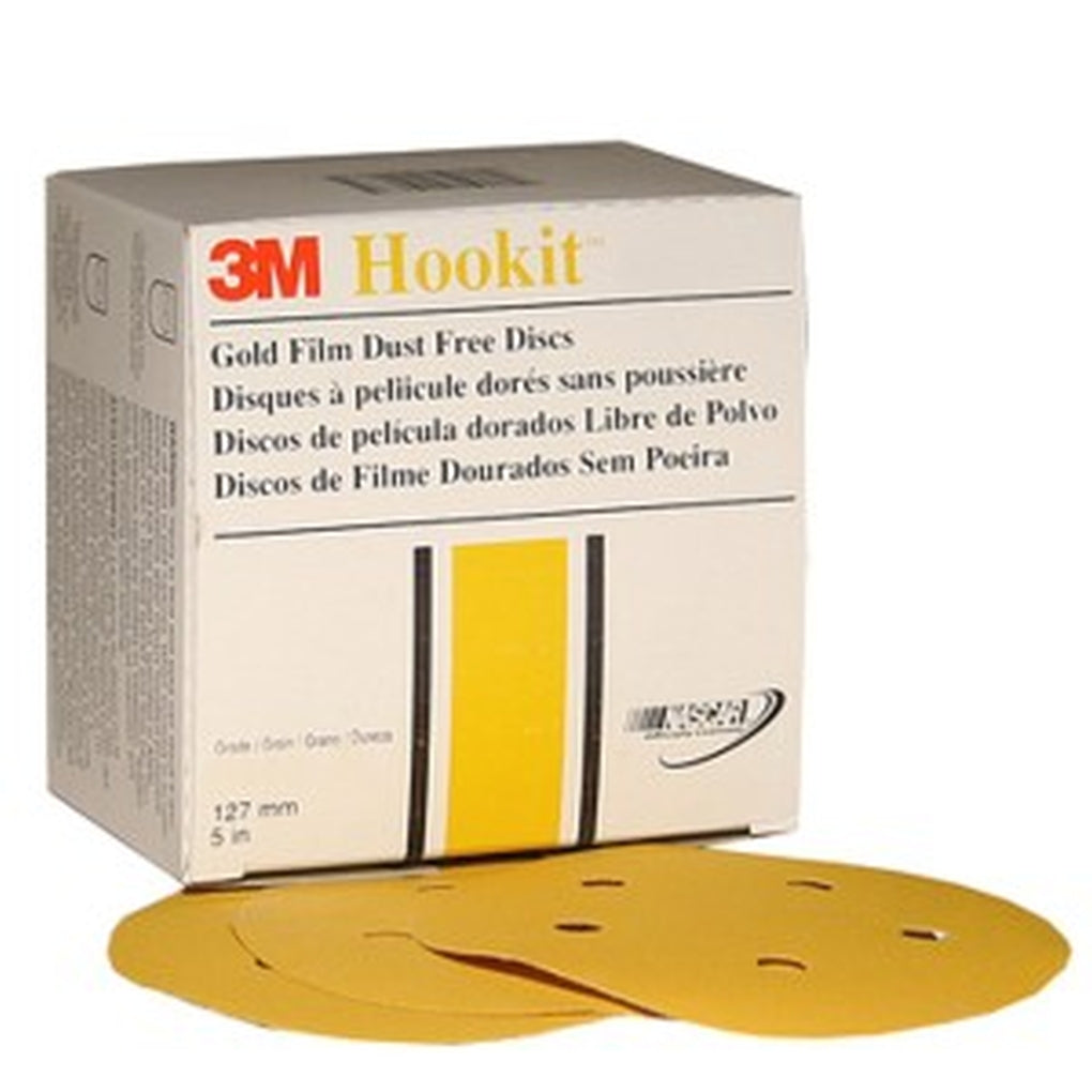 3M 01064 Hookit Gold Film Dust Free Disc 255L, 5 inch, 150 grit
