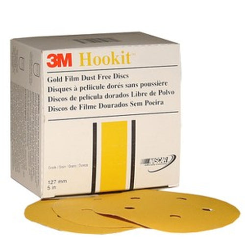 3M 01064 Hookit Gold Film Dust Free Disc 255L, 5 inch, 150 grit