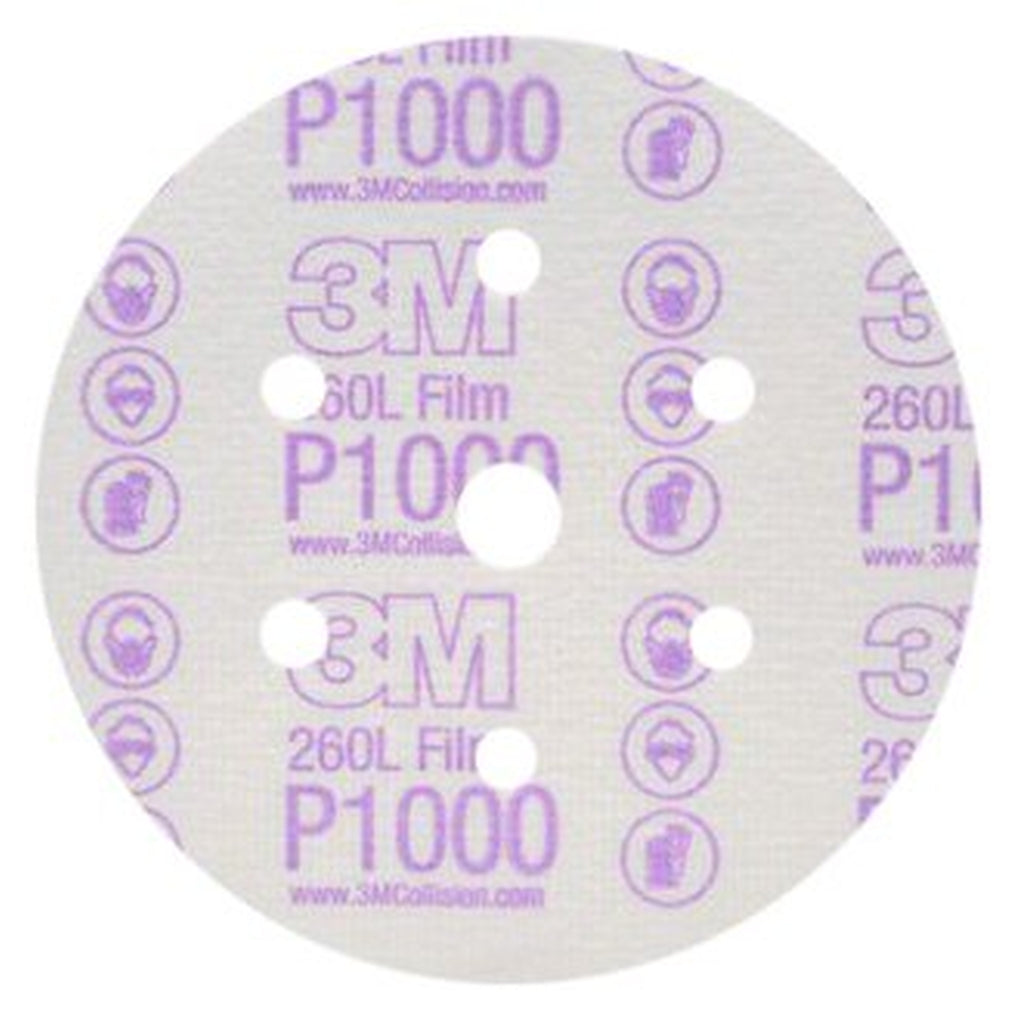 3M 01069 Hookit Finishing Film Disc Dust Free, 6 inch, P1000