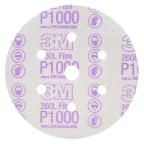 3M 01069 Hookit Finishing Film Disc Dust Free, 6 inch, P1000