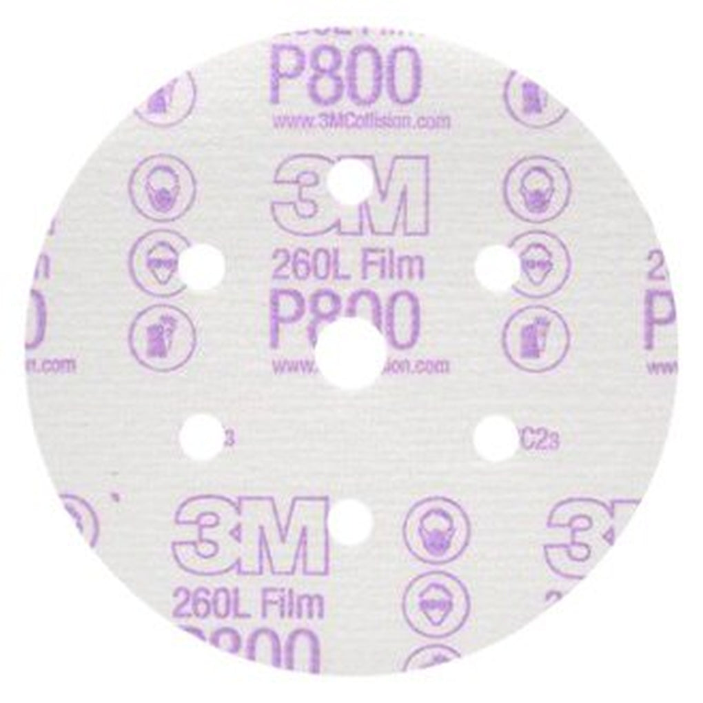 3M 01070 Hookit Finishing Film Disc Dust Free, 6 inch, P800