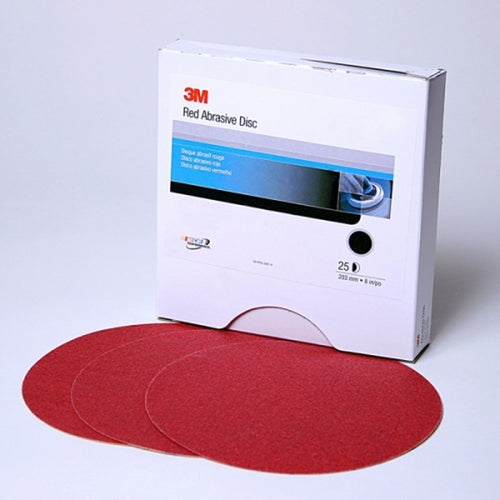 3M 01105 Red Abrasive Stikit Disc, 6 inch, P800