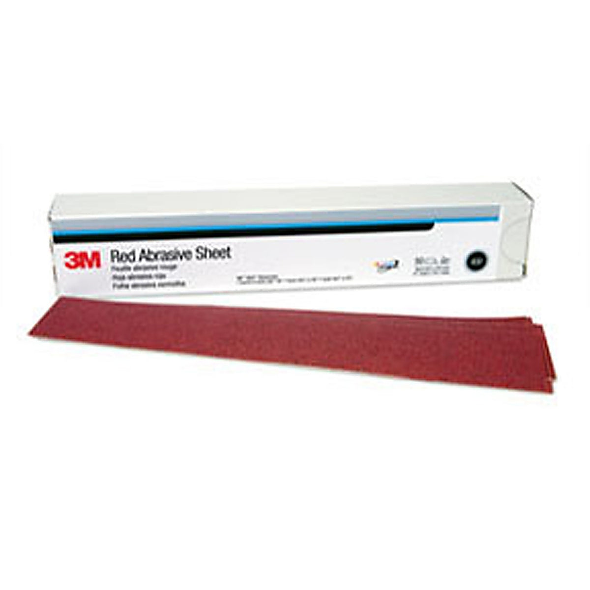 3M 01182 Red Abrasive Hookit Sheet, 2 3/4 in x 16 1/2 in, 40D