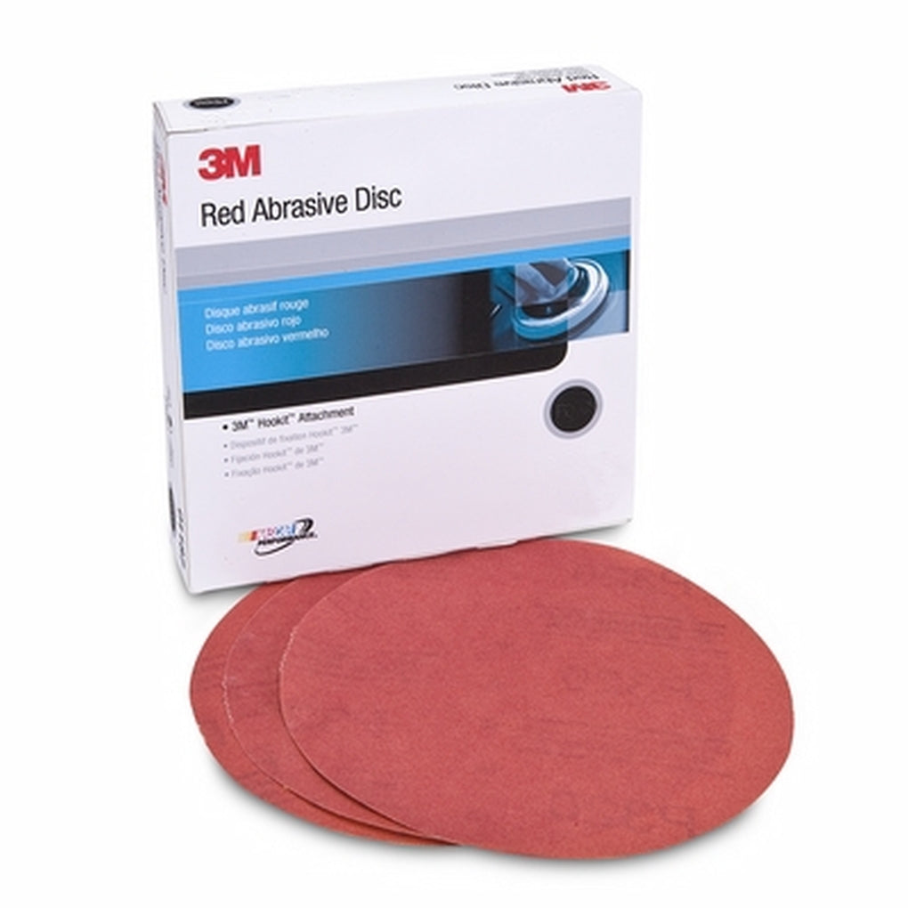 3M 01191 Red Abrasive Hookit Disc, 6 inch, P500