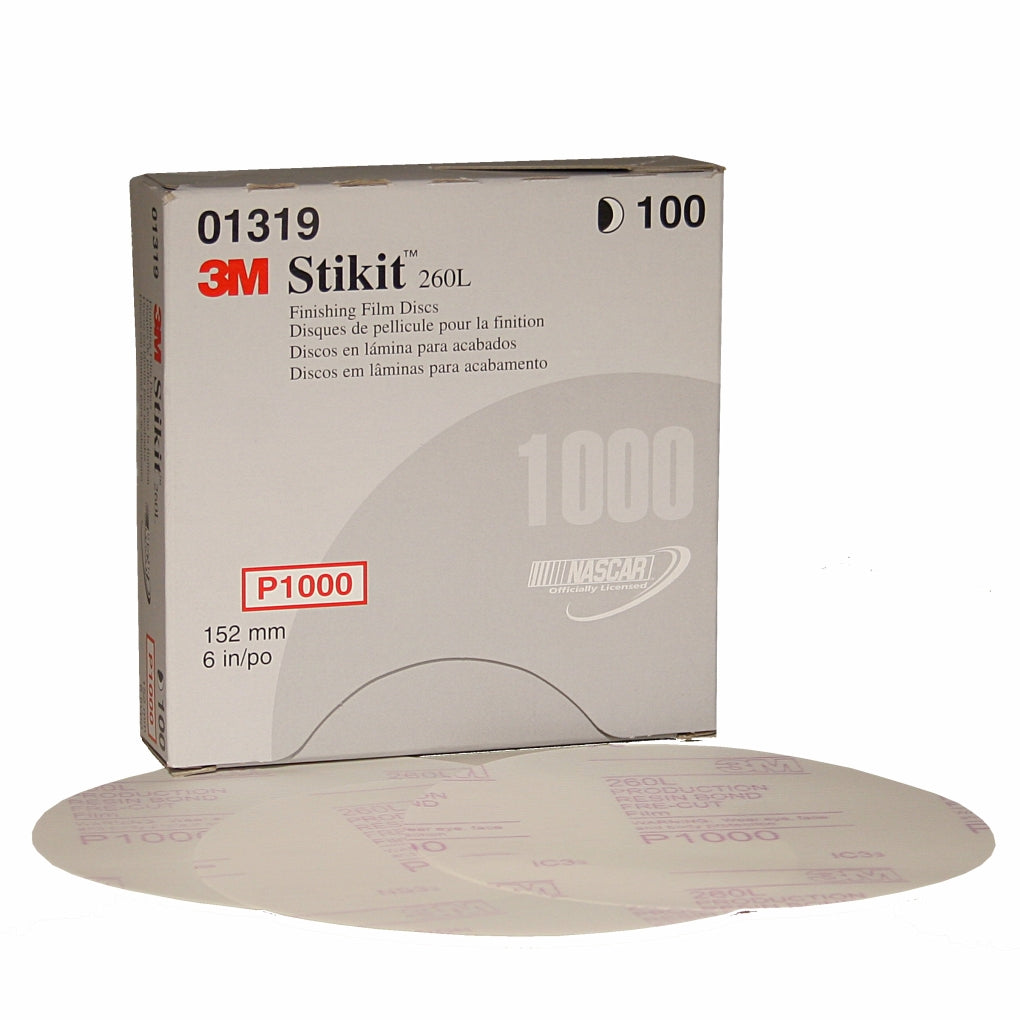 3M 01319 Stikit Finishing Film Disc, 6 inch, P1000