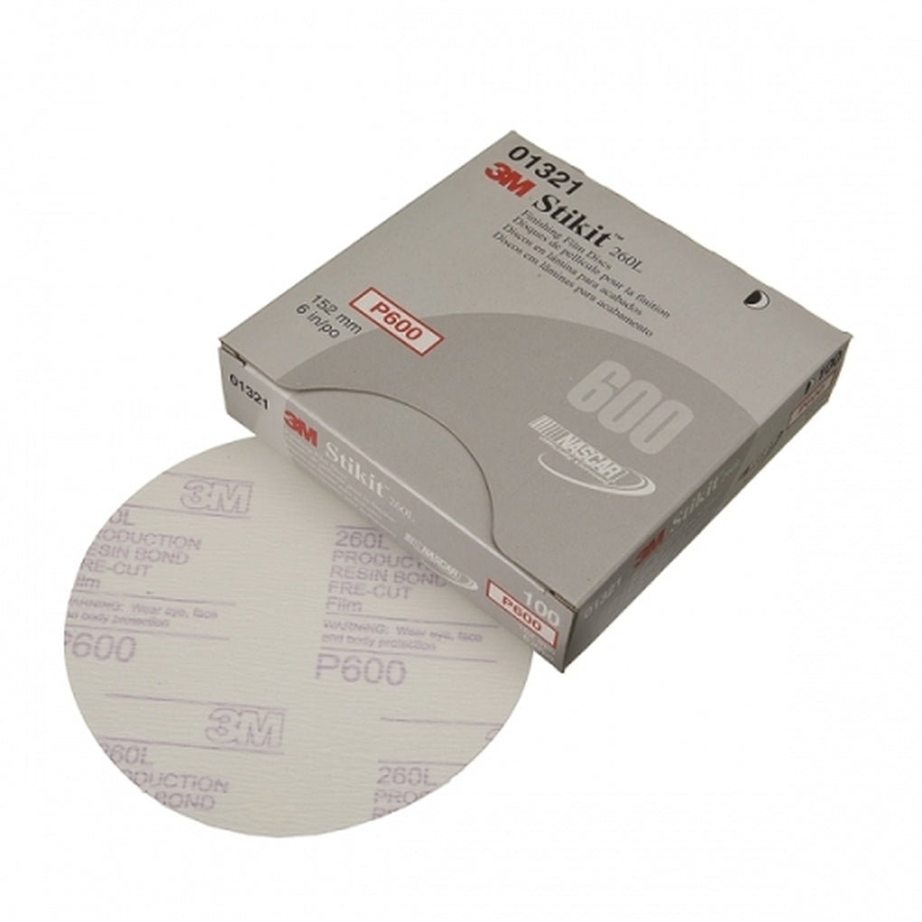 3M 01321 Stikit Finishing Film Disc, 6 inch, P600