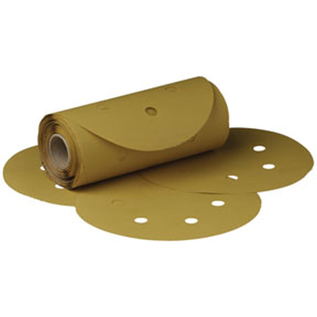 3M 01379 Stikit Gold Film Disc Roll Dust Free, 6 in, P180