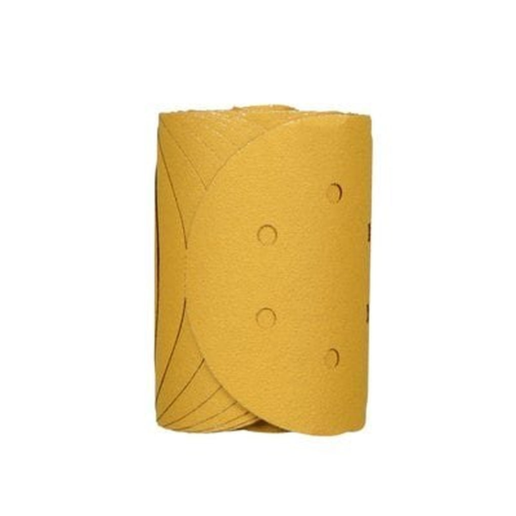 3M 01383 Stikit Gold Film Disc Roll Dust Free, 6 in, P80, 100/discs