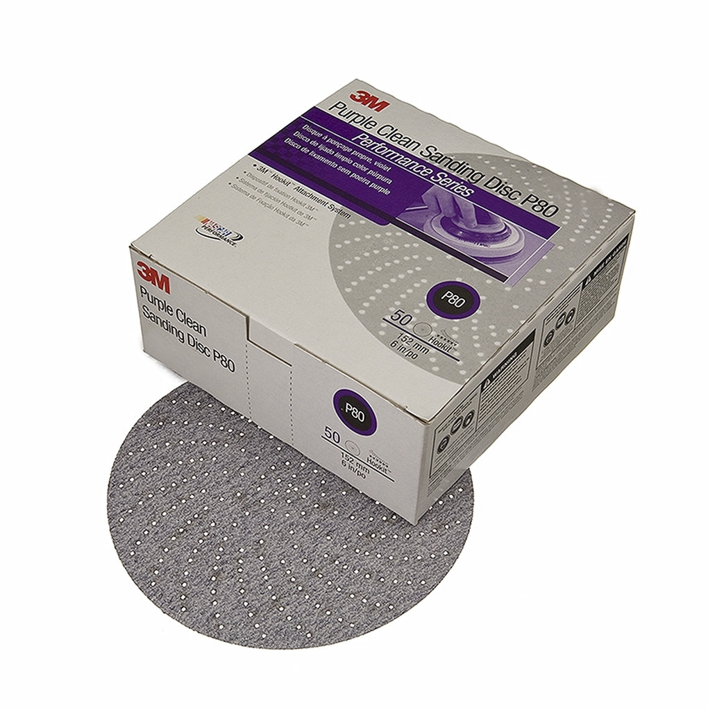 3M 01814 Purple Clean Sanding Hookit Disc 334U, 01814, 6 inch, P240C