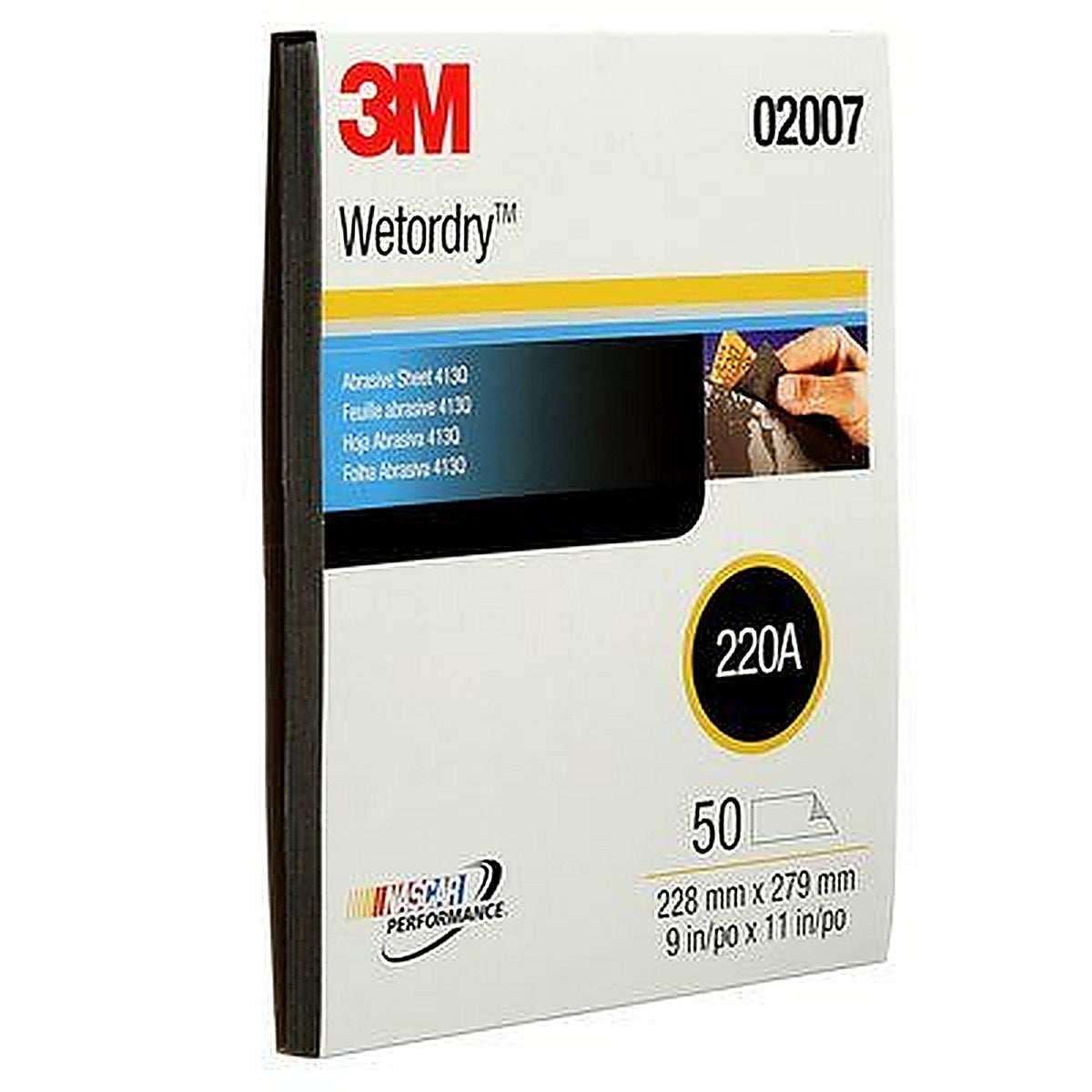 3M 02007 Wetordry Tri-M-ite Sheet, 02007, 9 in x 11 in, 220A