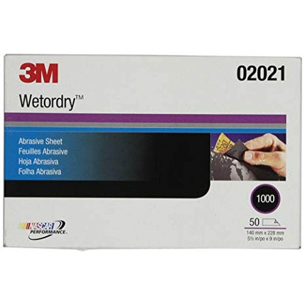 3M 02021 Imperial Wetordry Sheet, 5 1/2 in x 9 in, 1000A