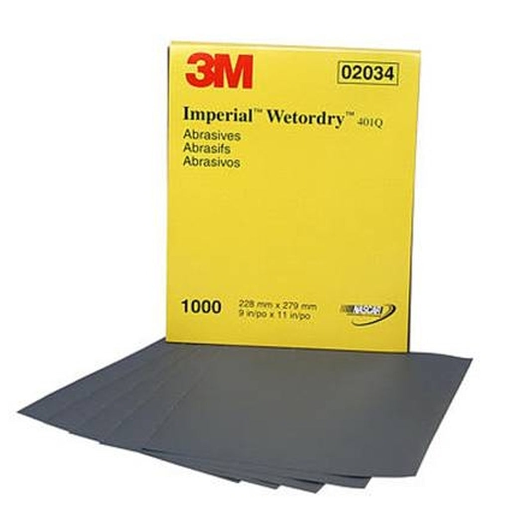 3M 02034 Imperial Wetordry Sheet, 9 in x 11 in, 1000A