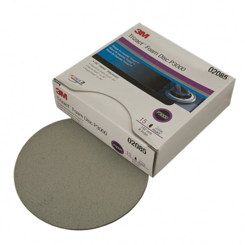 3M 02085 Trizact Hookit Foam Discs, 6 in, P3000