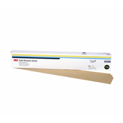 3M 02568 Production Resinite Gold Sheet, 02568, 2 3/4 in x 17 1/2 in, P180A