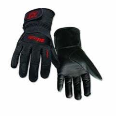 Steiner 0260L SPS Ironflex TIG Gloves, Black Grain Kidskin Nomex Back Velcro Cuff, Lg
