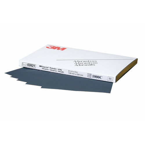 3M 02621 Imperial Wetordry Sheet, 5 1/2 in x 9 in, 1000C