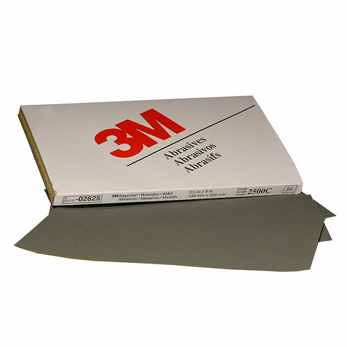 3M 02625 Imperial Wetordry Sheet, 5 1/2 in x 9 in, 2500C