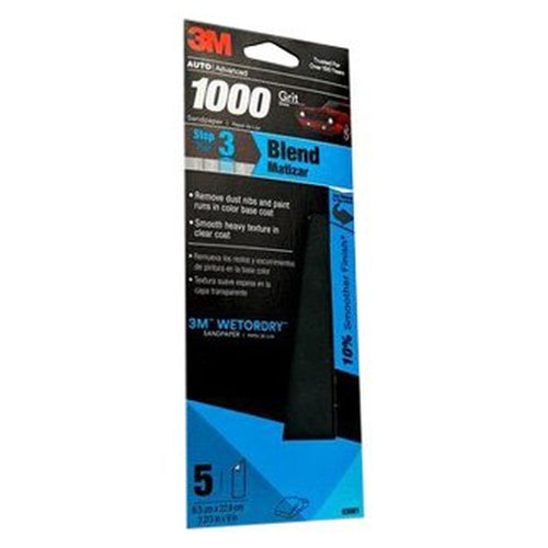 3M 03001 Wetordry Automotive Sandpaper, 1000 grit