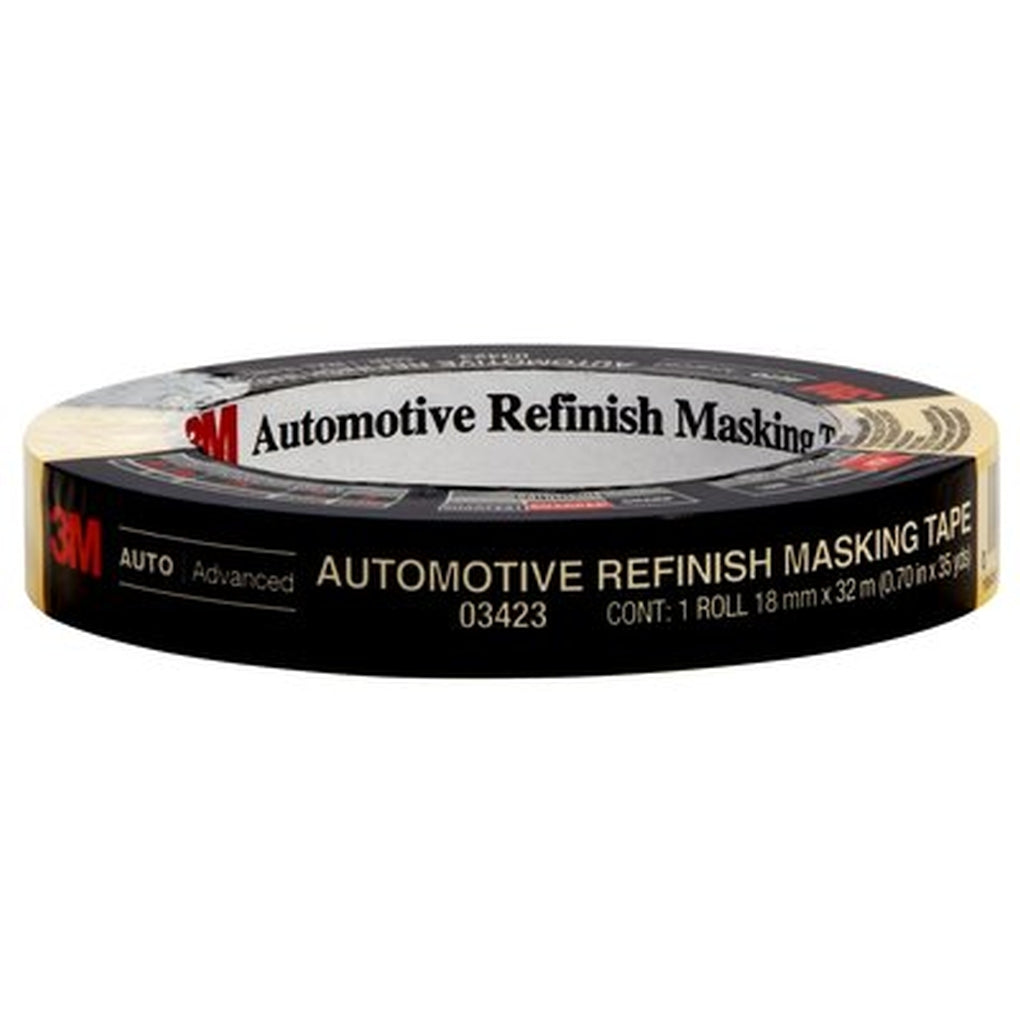 3M 03423 Automotive Refinish Masking Tape, 18 mm x 32 m 60455064141