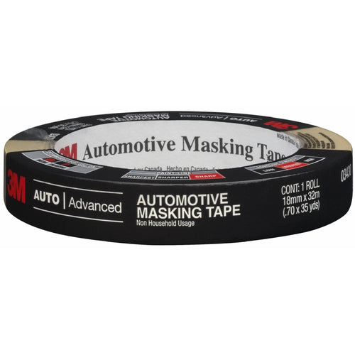 3M 03430 Automotive Masking Tape, 18 mm