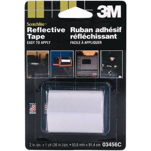 3M 03456 Scotchlite Reflective Tape, 2 in x 36 in, Silver