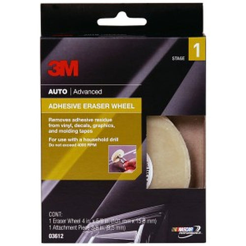 3M 03612 Adhesive Eraser Wheel, 4 inch x 5/8 inch