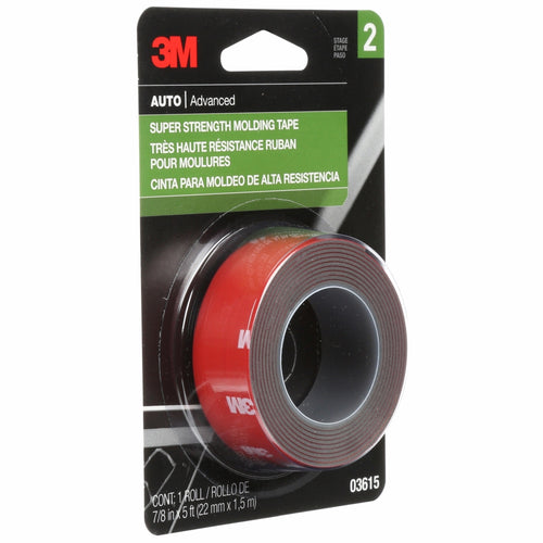 3M 03615 Scotch-Mount Molding Tape, 7/8 in x 5 ft