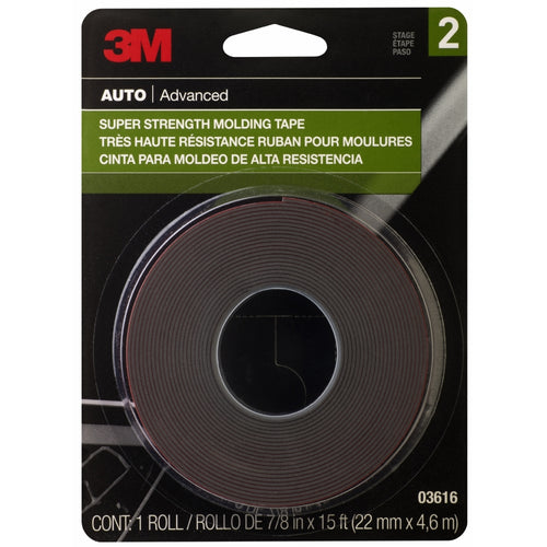 3M 03616 Scotch-Mount Molding Tape, 7/8 in x 15 ft