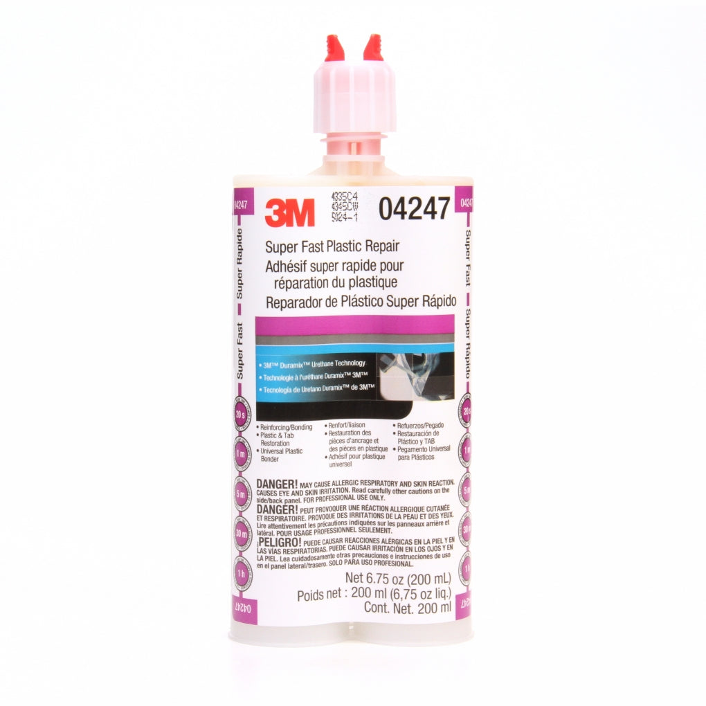 3M 04247 Super Fast Plastic Repair, 200 mL