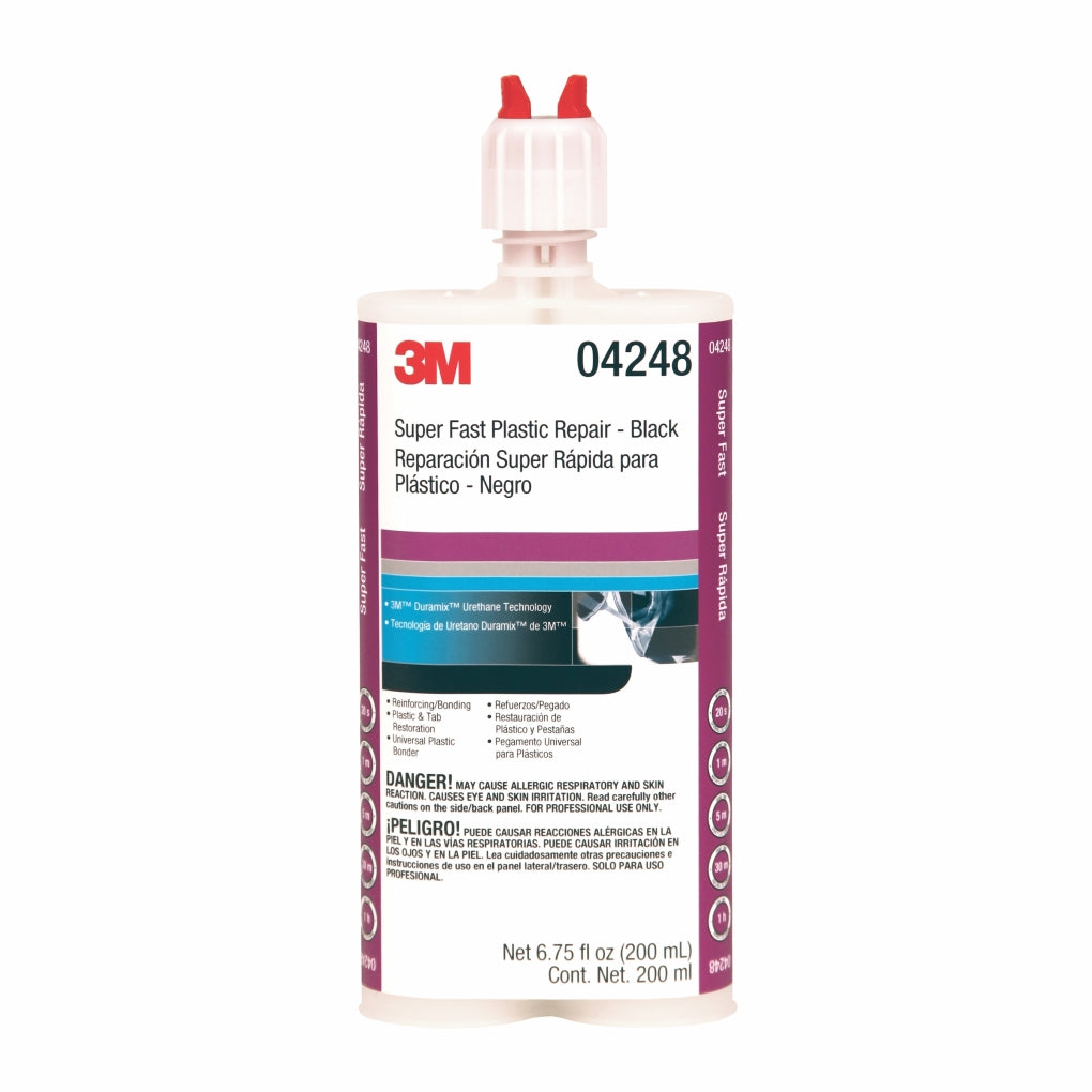 3M 04248 Super-Fast Repair Adhesive Black, 200 mL, 60455070676