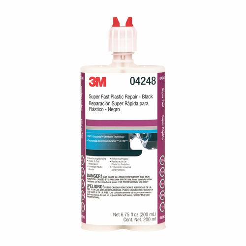 3M 04248 Super-Fast Repair Adhesive Black, 200 mL, 60455070676