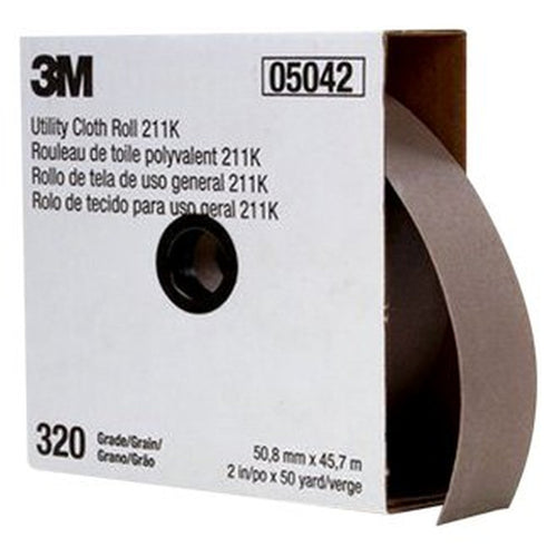 3M 05042 Cloth Utility Roll 211K, 05042, 2 in x 50 yd 320 J-weight