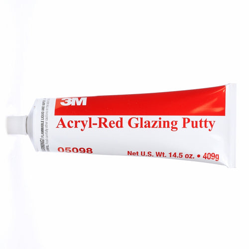 3M 05098 Acryl-Red Glazing Putty, 14.5 ounce tube