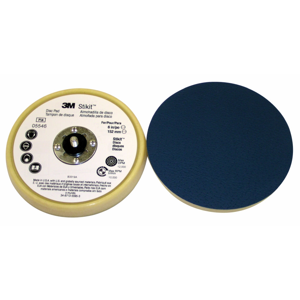 3M 05546 Stikit Low Profile Finishing Disc Pad, 6 inch