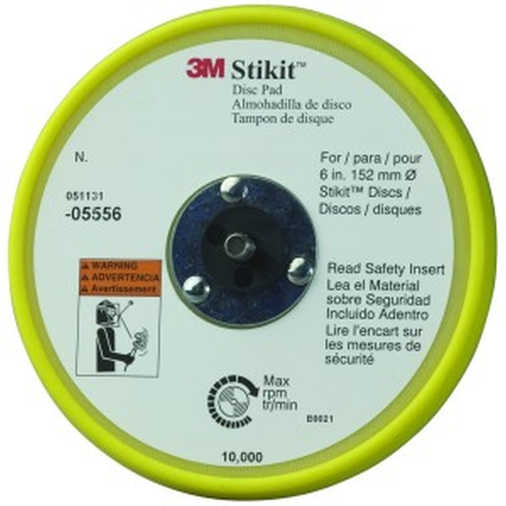 3M 05556 Stikit Low Profile Disc Pad, 6 inch