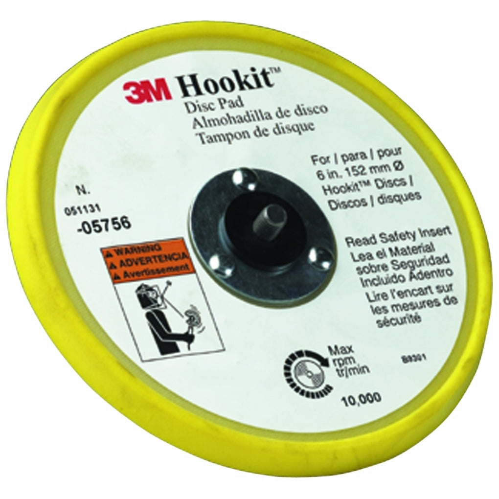 3M 05756 Hookit Low Profile Disc Pad, 6 inch