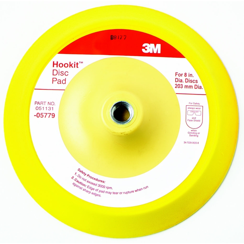 3M 05779 Hookit Disc Pad, 8 inch