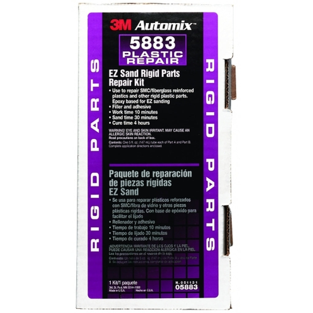3M 05883 Automix EZ Sand Rigid Parts Repair, 5 oz Tube Kit