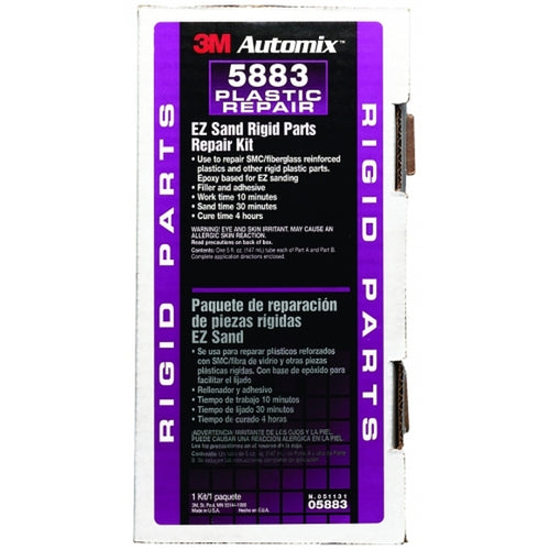 3M 05883 Automix EZ Sand Rigid Parts Repair, 5 oz Tube Kit
