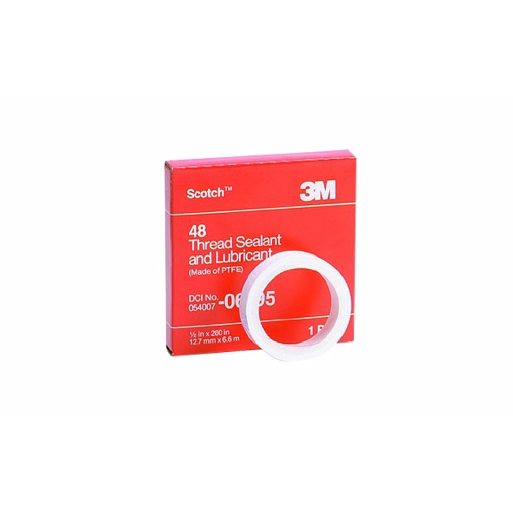 3M 06196 Scotch Pipe Thread Sealant Tape 48, 1/2 in x 520 in
