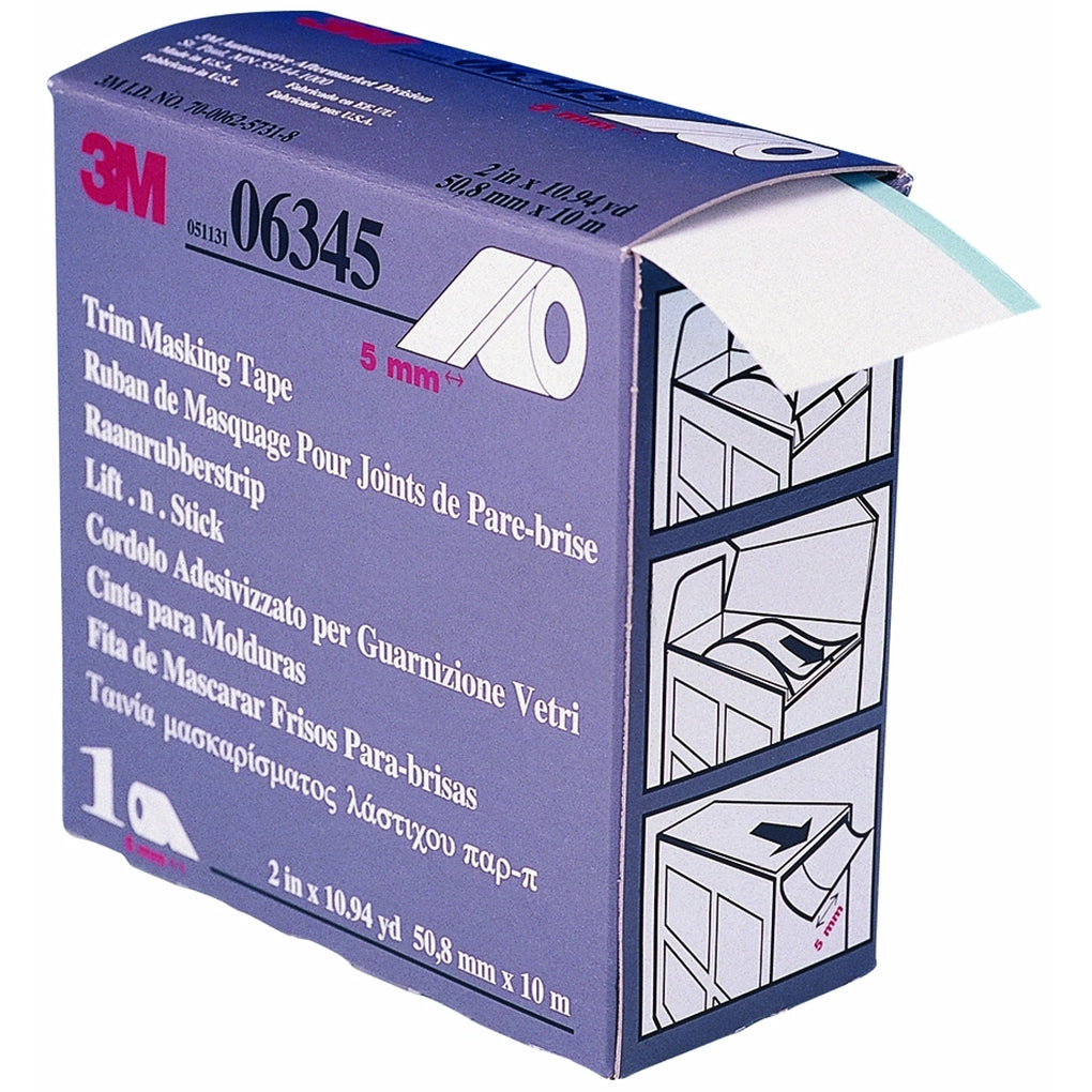 3M 06345 Trim Masking Tape, 50.8 mm x 10 m