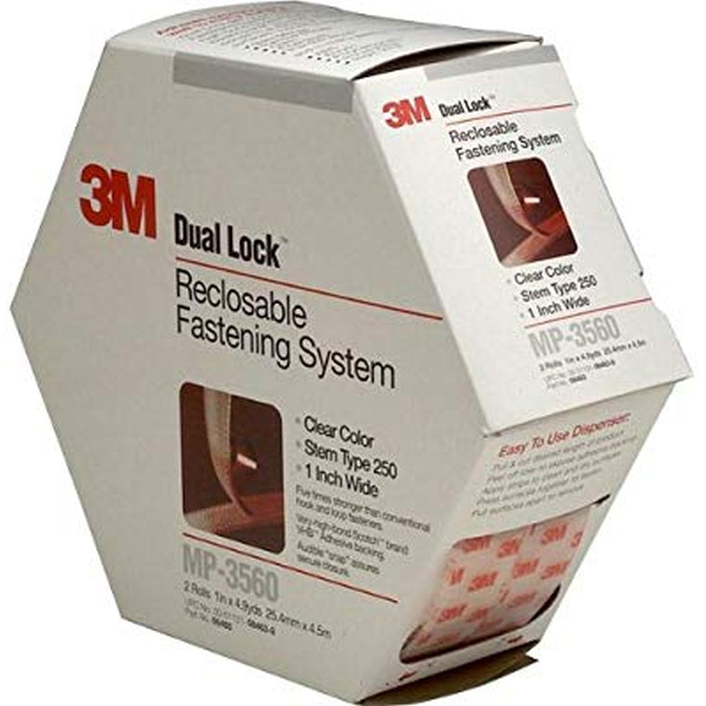3M 06463 Dual Lock Reclosable Fastener System MP3560 Clear