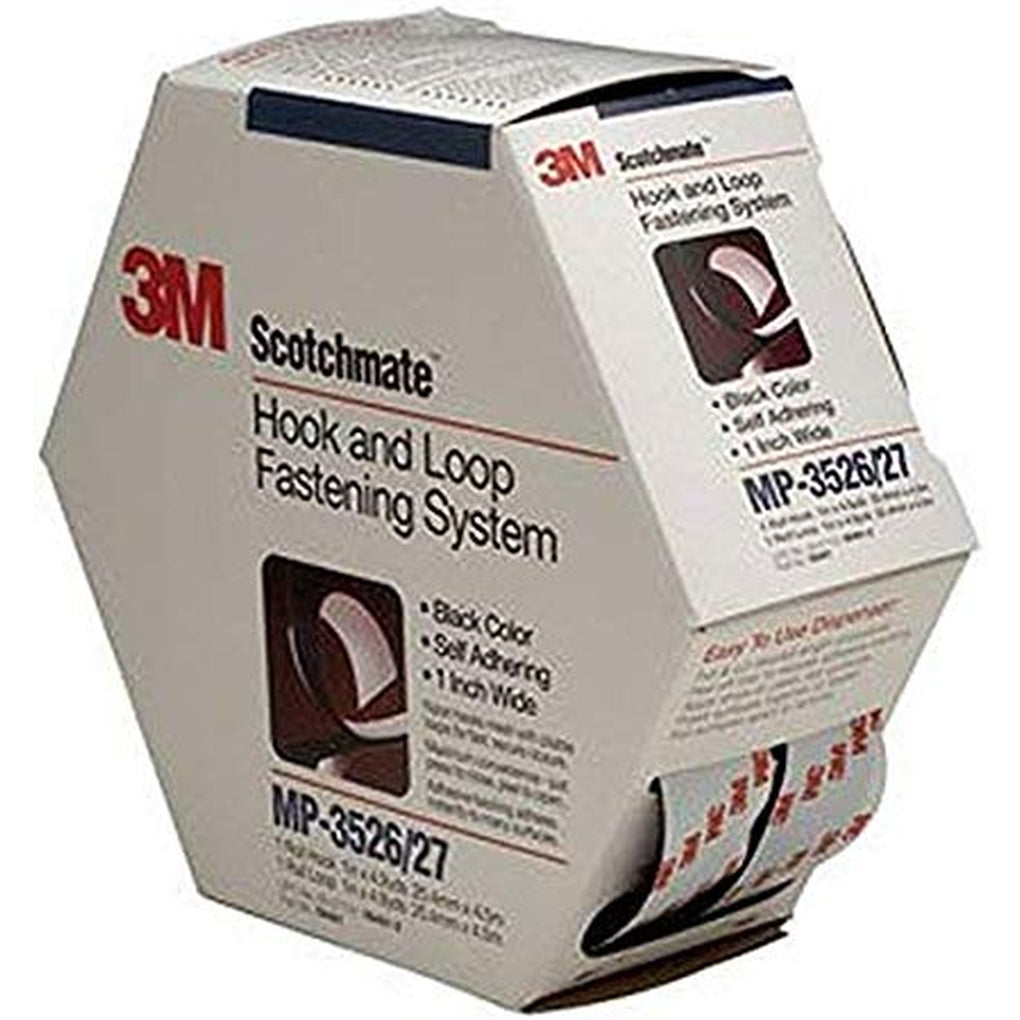 3M 06481 Fastener MP3526N/MP3527N Hook and Loop Black, 06481