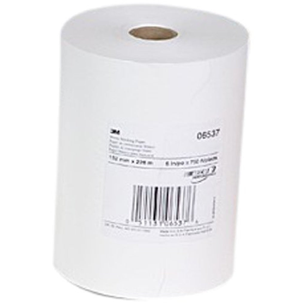 3M 06537 White Masking Paper, 6 in x 750 ft